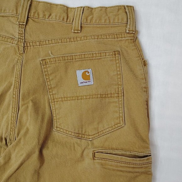 Carhartt Rugged Flex Rigby Pants Mens Size 34 x 36 Relaxed Fit Five Pocket Brown - Picture 9 of 16